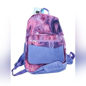 Purple and Pink Abstract Backpack NWT